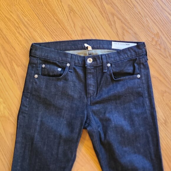 NEW! RAG & BONE THE DRE classic LOW RISE SLIM BOYFRIEND TAPERED LEG JEANS sz 27 - Picture 3 of 8